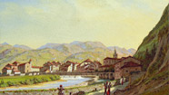 D. PETIT de MEURVILLE. Vue  D'Azpeitia Guipuzcoa Espagne: route de Cestona: juillet 1867